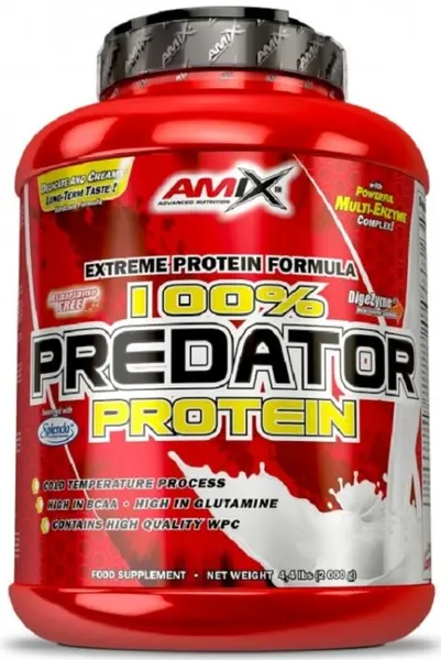 100% Predator Protein, vanilie, 2000 g, Amix