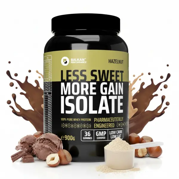 100% Whey Protein Isolate cu arome, 900g - Alune