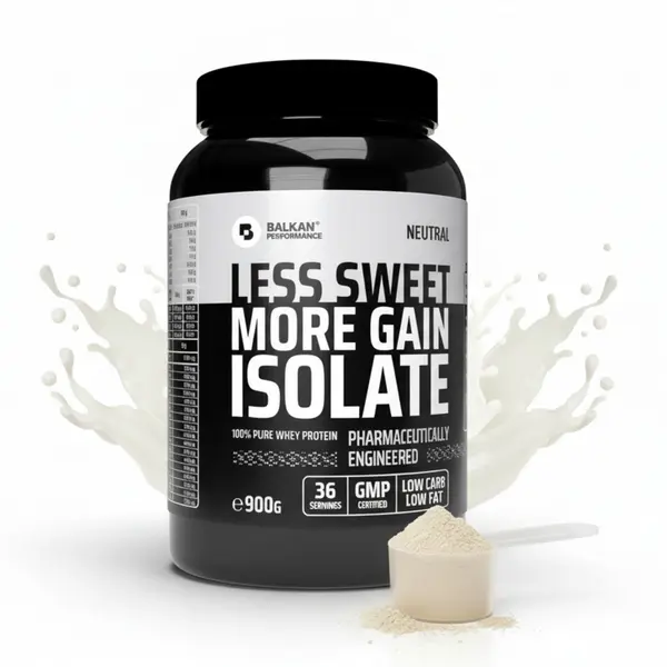 100% Whey Protein Isolate fără aromă, 900g