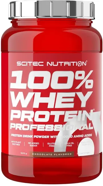 100% Whey Protein Professional, ciocolată albă, 920 g, Scitec Nutrition
