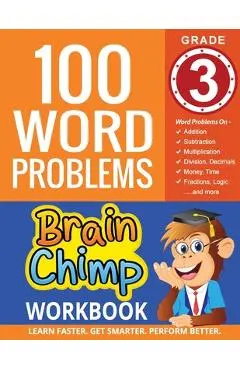 100 Word Problems: Grade 3 Math Workbook - Brainchimp
