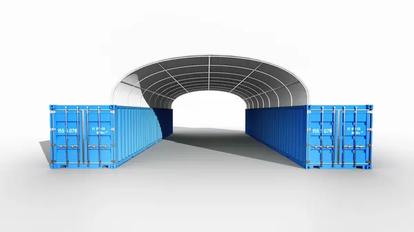 10x12 m Acoperisuri Container - 120m2 - alb - Default Title