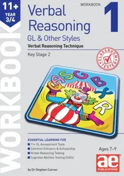 11+ Verbal Reasoning Year 3/4 GL & Other Styles Workbook 1. Verbal Reasoning Technique, Paperback/Christine Draper