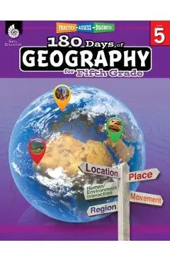 180 Days of Geography for Fifth Grade: Practice, Assess, Diagnose - Kristin Kemp