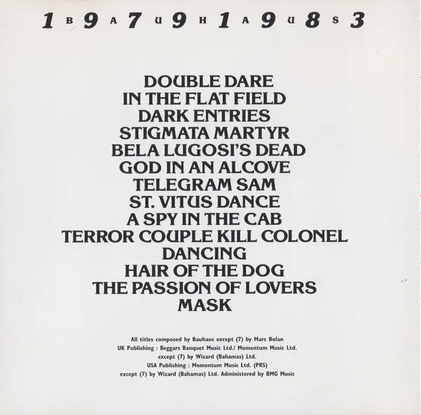 1979-1983 - Volume 1 | Bauhaus