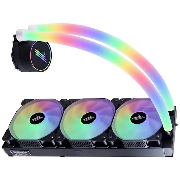 1st PLAYER Cooler Procesor 1STPLAYER MOTHRA MT360 INFINITE SPACE ARGB NEGRU, marime radiator 360mm, 3 ventilatoare ARGB, viteza ventilatoare 2500 RPM