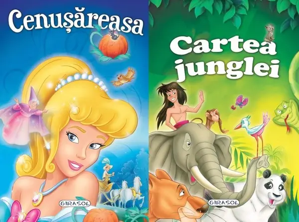 2 Povesti: Cenusareasa si Cartea junglei |