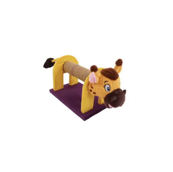20643899 MASCARADE Cat Scratcher – Giraffe – scratcher colorat pentru pisici 53.5 x 18.5 x 23 cm