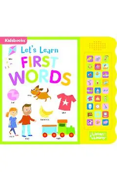 27-Button Sound Book Let's Learn First Words - Kidsbooks Publishing