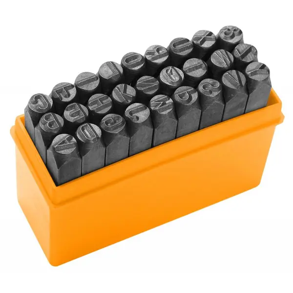 27 de punctatoare cu litere 6 mm