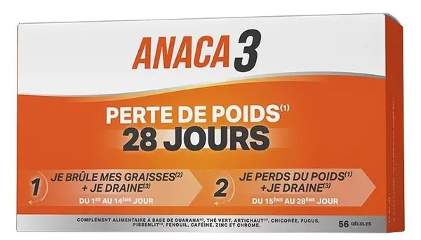 28 Jours Program de slăbire, 56 capsule, Anaca3