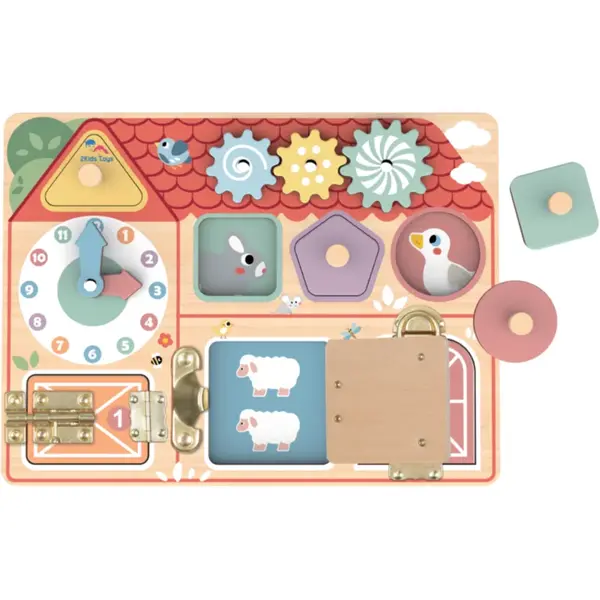 2Kids Toys Activity Board Farma jucărie cu activități 12m+ 1 buc