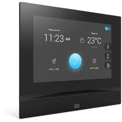 2N Interfon si consola de monitorizare 2N Indoor View 91378601, Display tactil 7 inch, Negru
