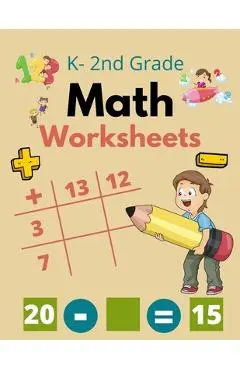 2nd Grade Math Worksheets: 2nd Grade Math Workbooks For Kids, Digits 0-20, Addition And Subtraction Workbook, Math Worksheets 2nd Grade And K - Lamaa Bom
