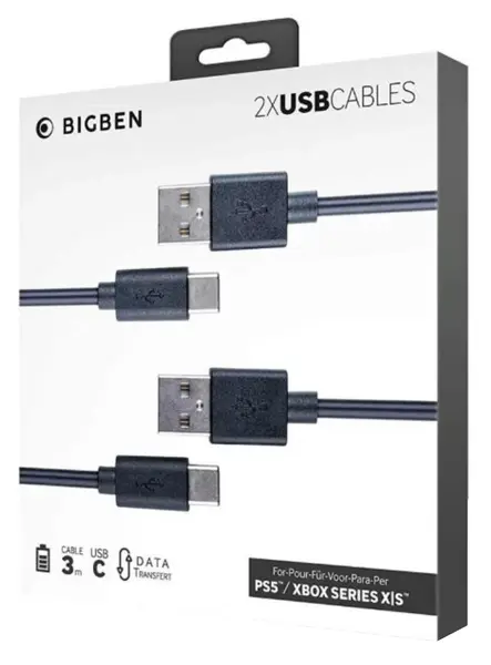 2x Usb-cable 3m