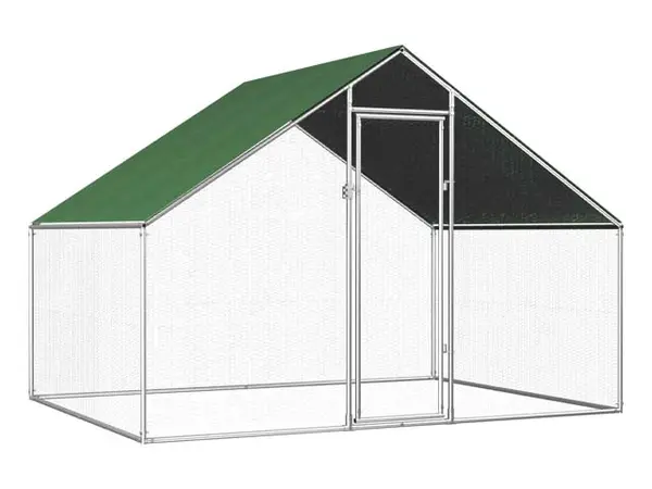 2x2 m Cotet / Tarc pasari din otel galvanizat - Default Title
