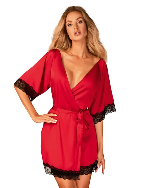 2XL - Halat din material fin cu cordon inclus Sensuelia Rosu