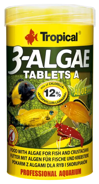 3-ALGAE TABLETS A Tropical Fish, 50ml/ 36g