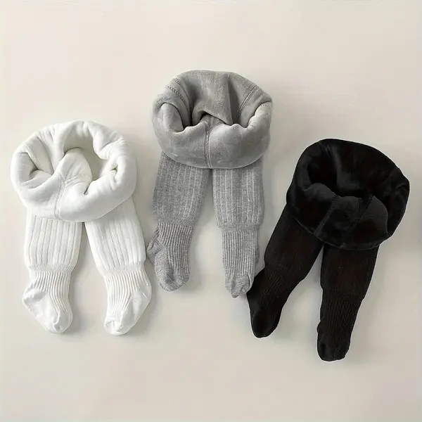 3 bucăți ciorapi cu căptușeală din fleece - M(4-6ani)
