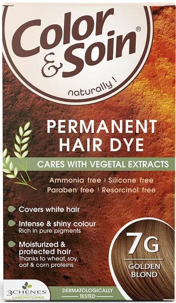 3 Chenes Color & Soin Vopsea de păr, 7G Culoare blond auriu