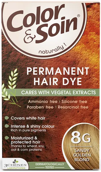 3 Chenes Color & Soin Vopsea de păr, 8G Culoare blond auriu nisipos