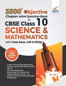 3500+ Objective Chapter-wise Question Bank for CBSE Class 10 Science & Mathematics with Case base, A/R & MCQs, Paperback/Disha Experts