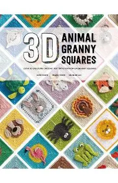 3D Animal Granny Squares: Over 30 Creature Crochet Patterns for Pop-Up Granny Squares - Celine Semaan