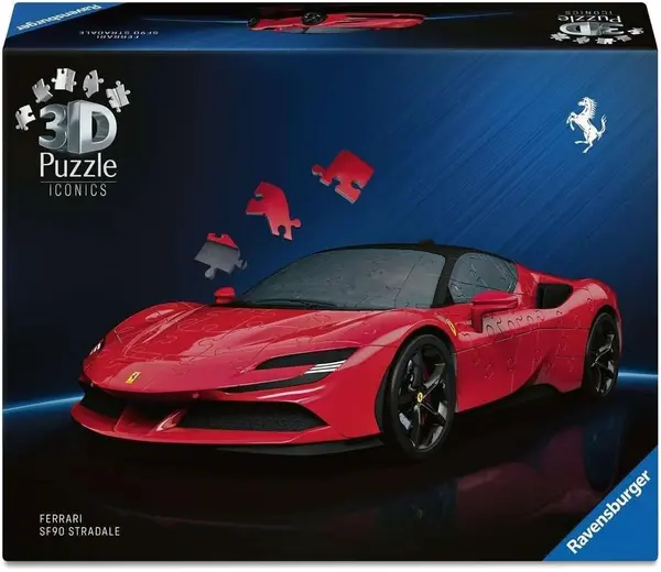 3D Puzzle Ravensburger din 108 piese - Ferrari SF90 Stradale