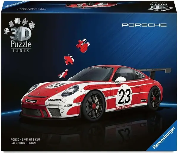 3D Puzzle Ravensburger din 108 piese - Porsche 911 GT3