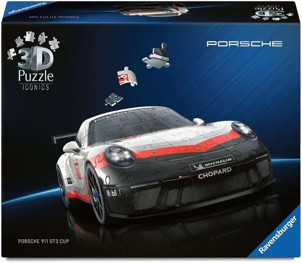 3D Puzzle Ravensburger din 108 piese - Porsche GT3 Cup