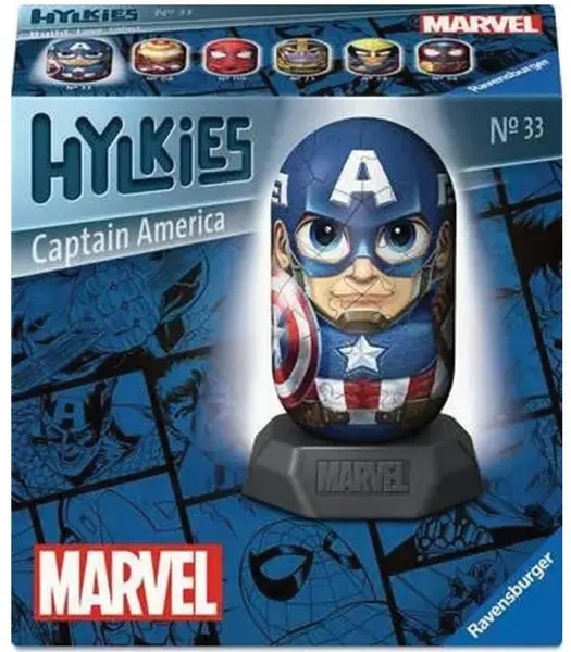 3D Puzzle Ravensburger din 54 piese - Marvel: Căpitanul America