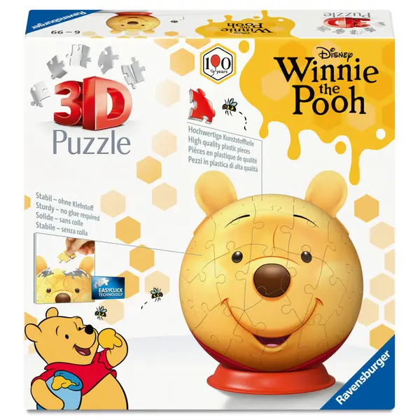 3D Puzzle Ravensburger din 72 piese - Winnie the Pooh
