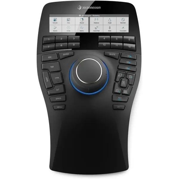 3dconnexion Mouse 3DX-700056, SpaceMouse, Enterprise, 8200 dpi, Negru