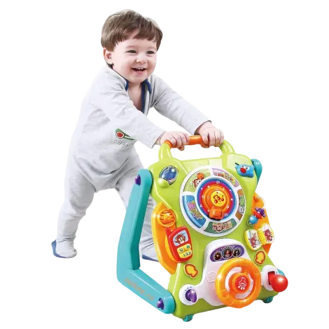 3in1 Antemergator Si Centru Cu Activitati Interactive, 9 luni+, cu lumini si sunete, Hola 2107