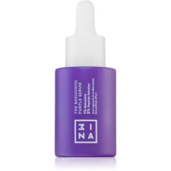 3INA The Bakuchiol Purple Serum serum cu efect de iluminare pentru protectia tenului