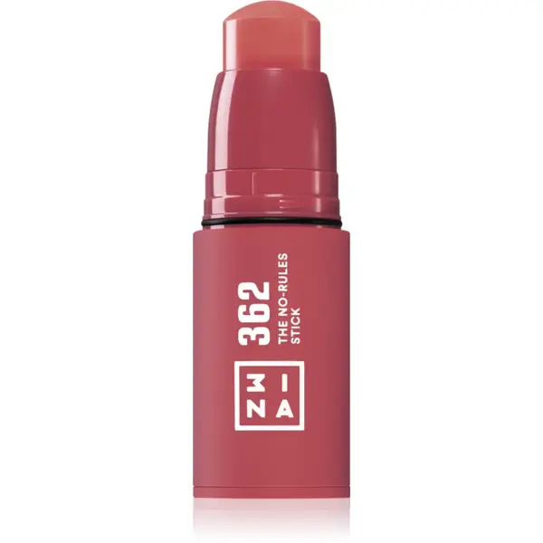 3INA The No-Rules Stick dermatograf multifuncțional pentru ochi, buze și obraji culoare 362 - Pink 5 g