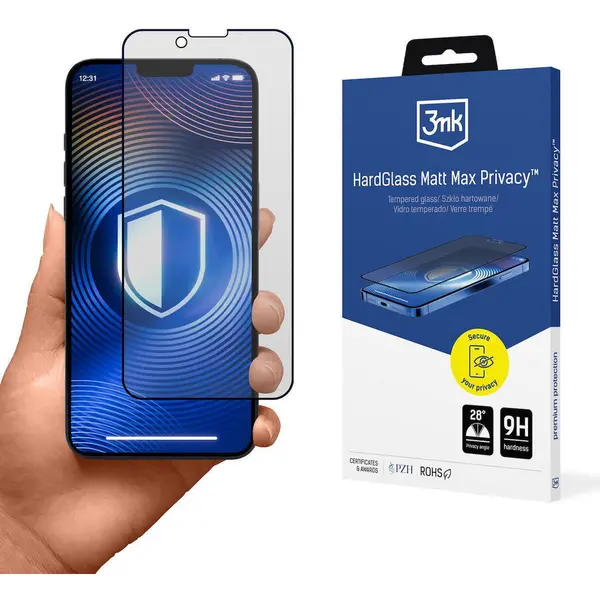 3MK Folie Protectie Ecran 3MK HardGlass pentru iPhone 13 Pro Max, Sticla securizata, 9H, Transparent