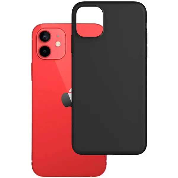 3MK Husa de protectie 3MK Matt Case pentru iPhone 12/12 Pro, Policarbonat, Negru
