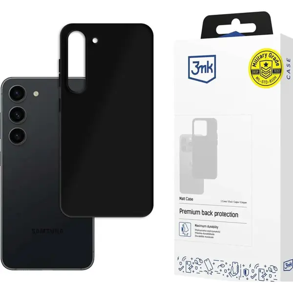 3MK Huse Husa Matt 3mk Samsung S906 S22 Plus, Negru