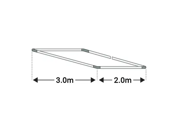 3x2m Cadru baza cort ECONOMY - Default Title