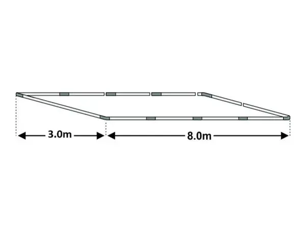 3x8m Cadru baza cort ECONOMY - Default Title