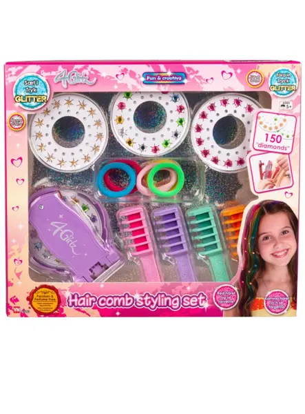 4-girlz Hair Decoration Set W/ Combs (63243)