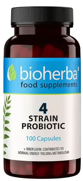 4 Strain Probiotic, 100 capsule, Bioherba