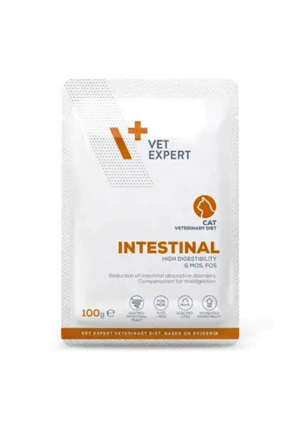 4T Dieta Veterinara pisici Intestinal Cat, VetExpert, plic 100g