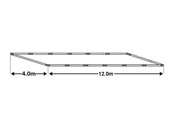 4x12m Cadru baza cort ECONOMY - Default Title