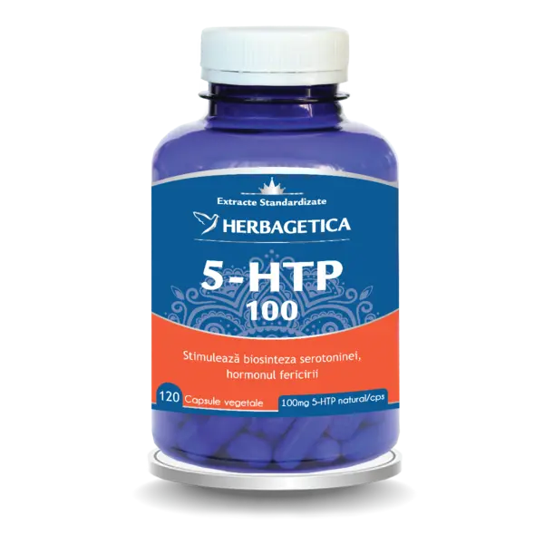 5 HTP 100 Zen Forte, 120 capsule, Herbagetica