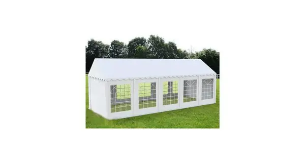 5X10 M CORT EVENIMENTE PROFESSIONAL XXL, PVC IGNIFUG ALB