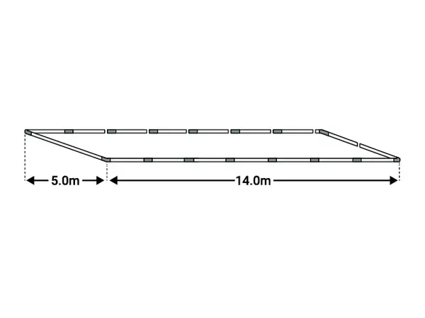 5x14m Cadru baza cort ECONOMY - Default Title