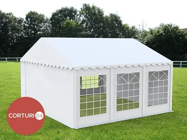 5x6 m Cort Evenimente ECONOMY, PVC alb - Default Title