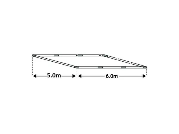 5x6m Cadru baza cort ECONOMY - Default Title